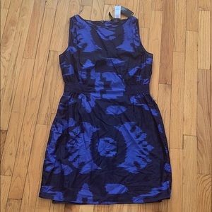 Banana Republic blue flower dress with slip